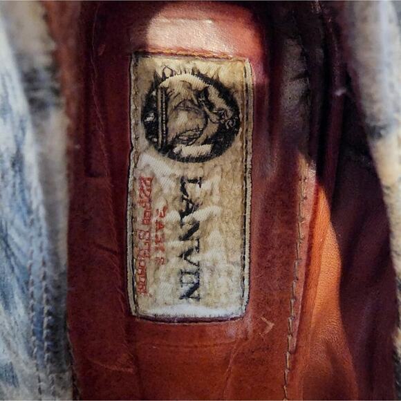 LANVIN ANIMAL PRINT BROWN/BEIGE/BLACK PLATFORM SIZE 9 - Picture 6 of 7